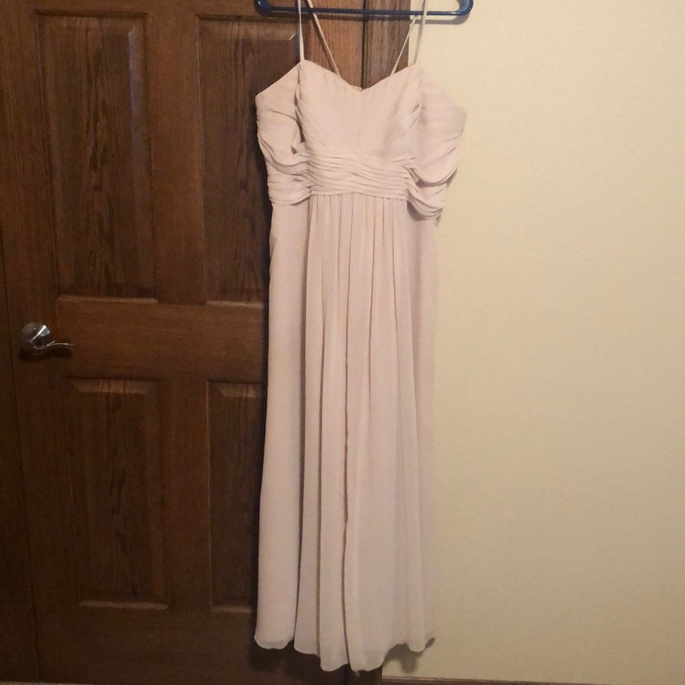 Long champagne dress size 16
